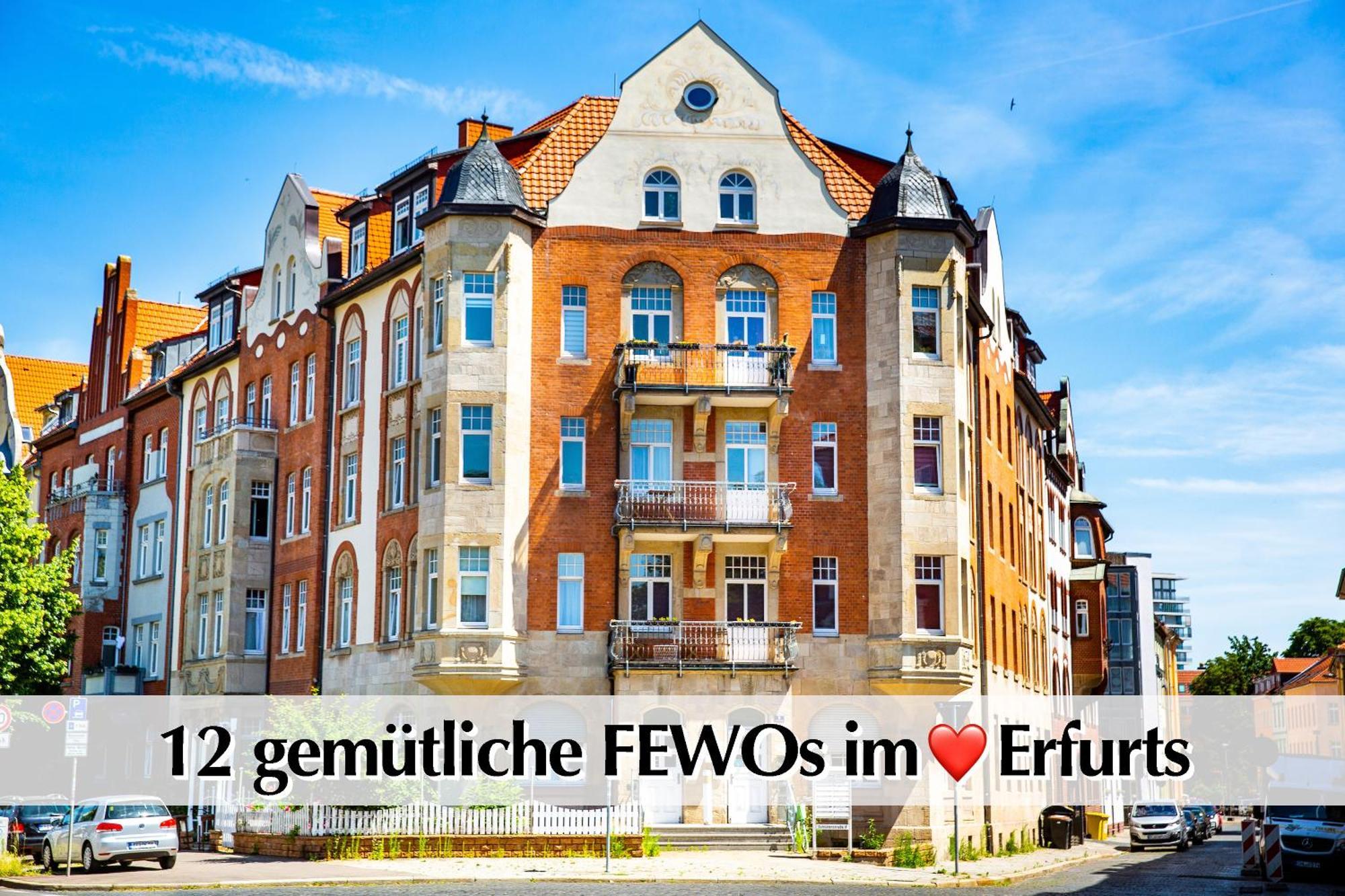 12 Fewos Im Jugendstilhaus Mit Aufzug, Terrasse, Kingsize-Bett, Smart-Tv, Etc Erfurt Buitenkant foto