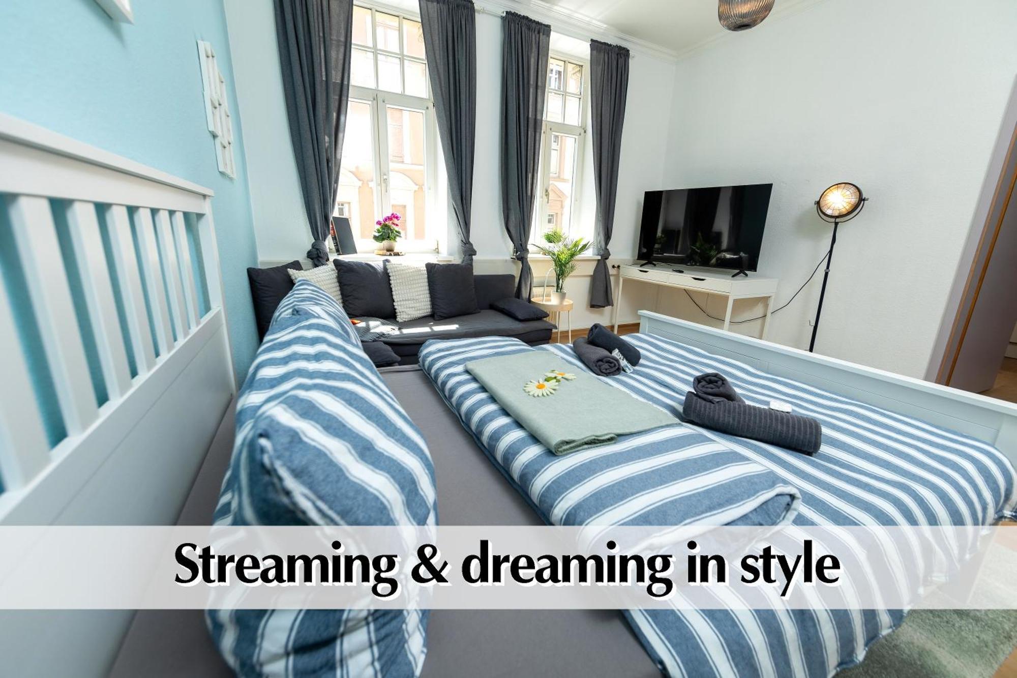 12 Fewos Im Jugendstilhaus Mit Aufzug, Terrasse, Kingsize-Bett, Smart-Tv, Etc Erfurt Kamer foto