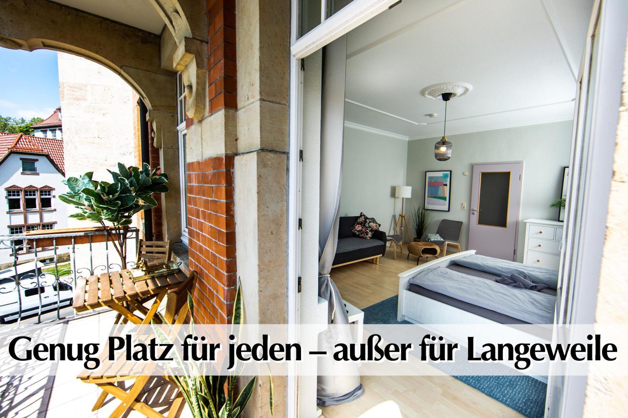 12 Fewos Im Jugendstilhaus Mit Aufzug, Terrasse, Kingsize-Bett, Smart-Tv, Etc Erfurt Kamer foto