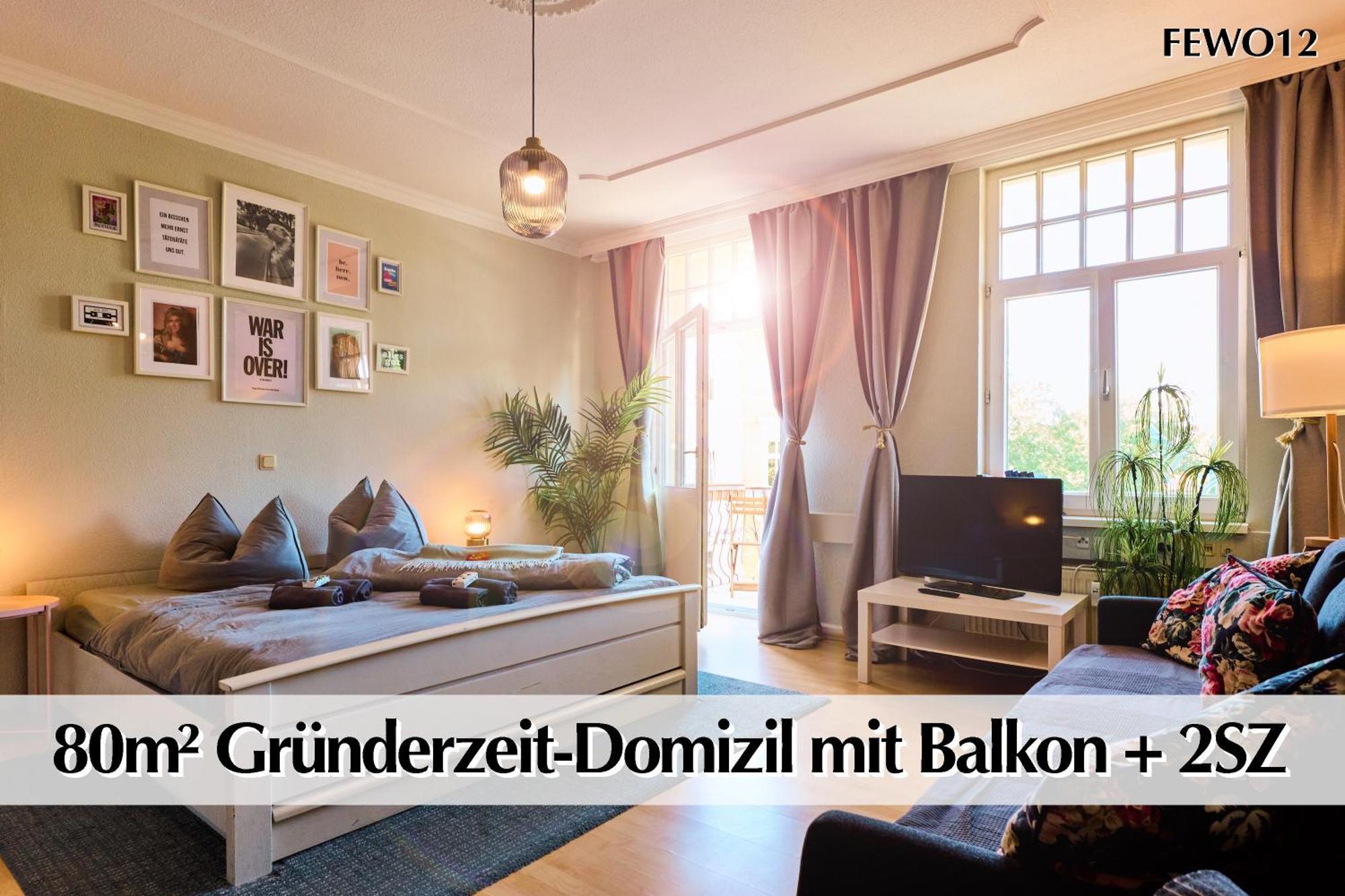 12 Fewos Im Jugendstilhaus Mit Aufzug, Terrasse, Kingsize-Bett, Smart-Tv, Etc Erfurt Buitenkant foto