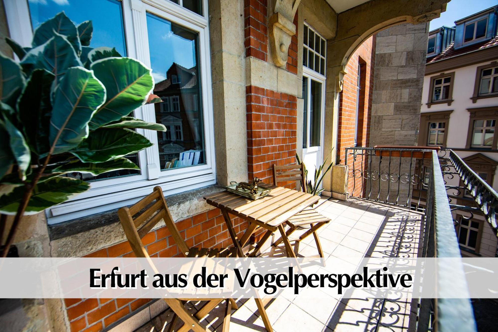 12 Fewos Im Jugendstilhaus Mit Aufzug, Terrasse, Kingsize-Bett, Smart-Tv, Etc Erfurt Kamer foto